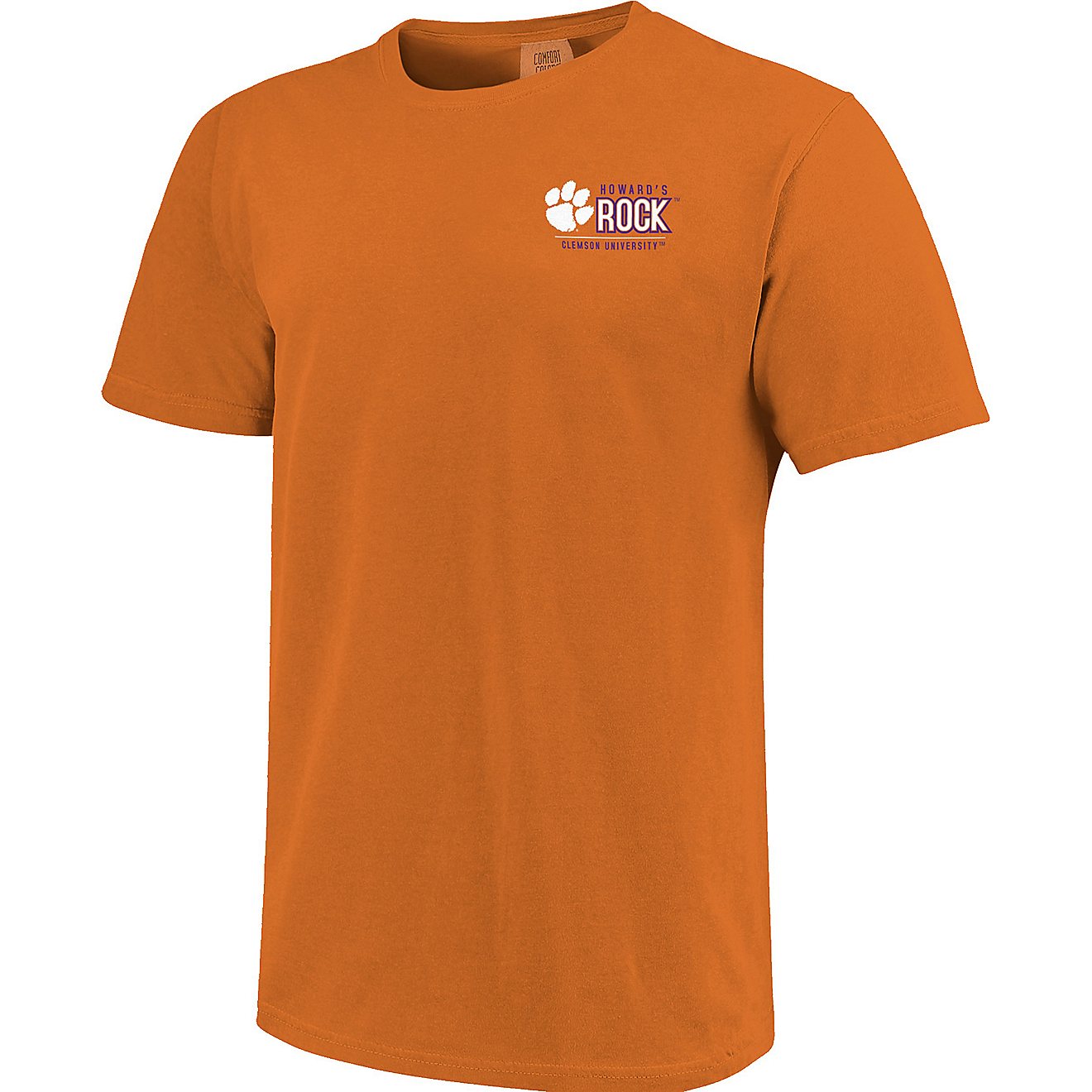 Image One Men's Clemson University Comfort Color Howards Rock Short Sleeve T-shirt                                               - view number 2