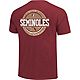 Image One Men's Florida State University Comfort Color Striped Stamp Short Sleeve T-shirt                                        - view number 1 image