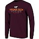 Image One Men's Virginia Tech Overtype Logo Long Sleeve T-shirt                                                                  - view number 1 image