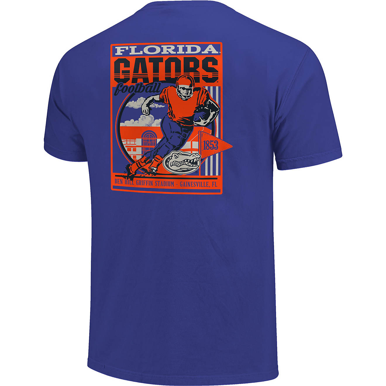 Image One Men's University of Florida Comfort Color Retro Poster and Stadium T-shirt                                             - view number 1