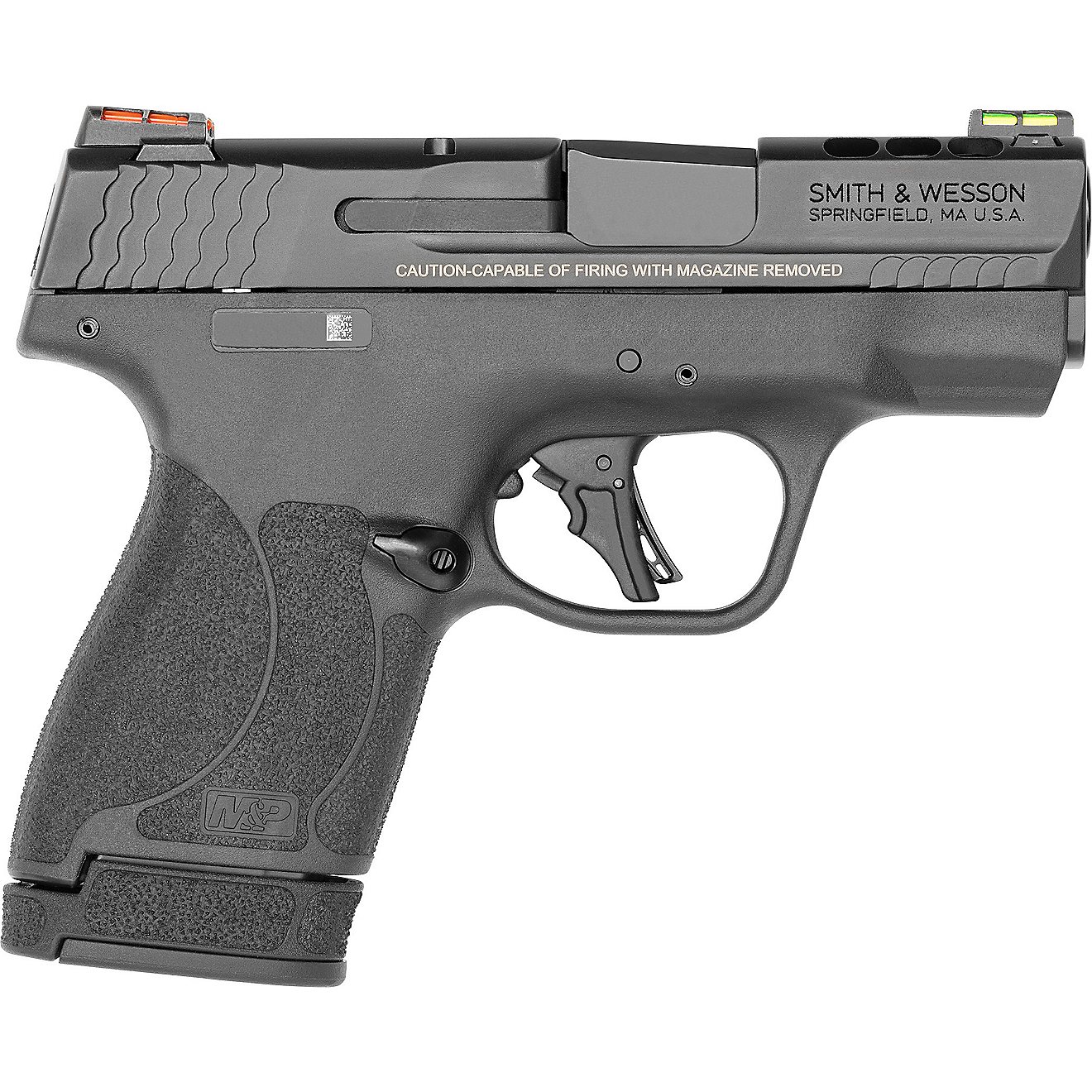 Smith and Wesson PC M&P9 Shield Plus Ported TS 9mm with Fiber Optic Sights                                                       - view number 1