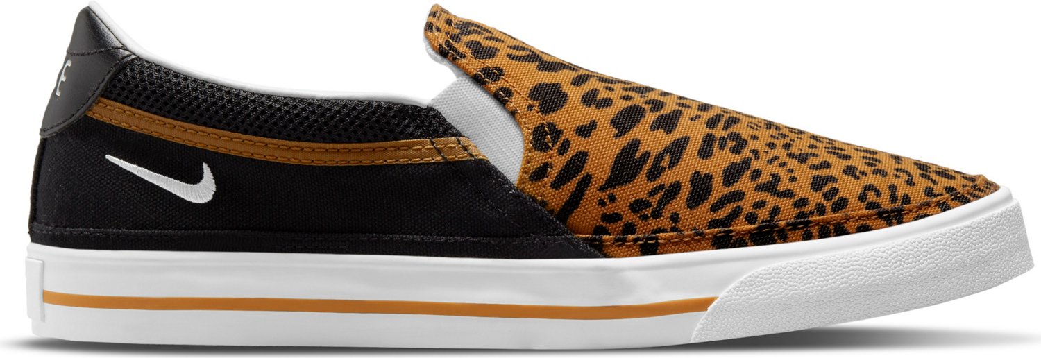 Nike Women s Court Legacy Leopard Slip On Shoes Academy