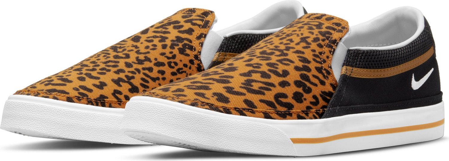 Nike Women's Court Legacy Leopard Slip-On Shoes | Academy