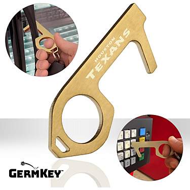 YouTheFan Houston Texans GermKey Brass Hand Tool                                                                                