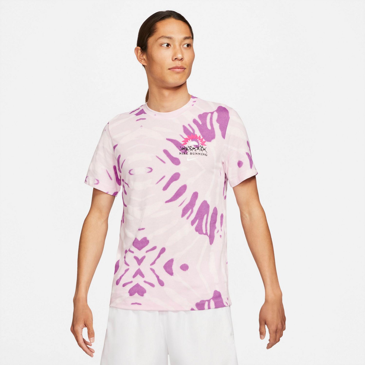 Nike Men's Dri-FIT Running HT Festival Tie Dye T-shirt | Academy