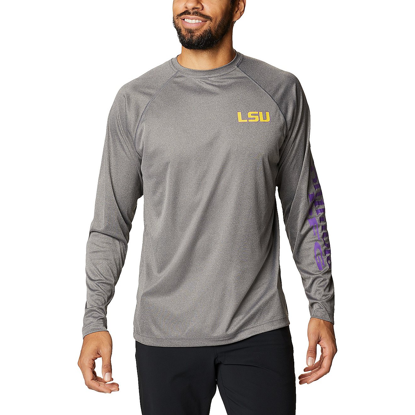Columbia Sportswear Men's Louisiana State University Terminal Tackle Shirt                                                       - view number 1