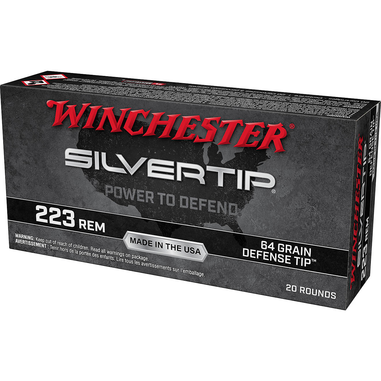 Winchester Silvertip .223 Remington 64-Grain Ammunition - 20 Rounds                                                              - view number 1