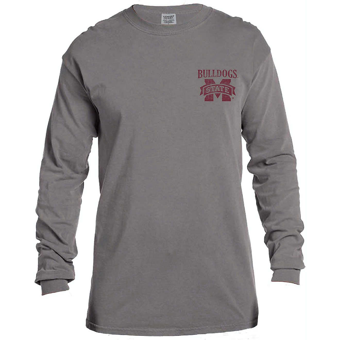 Image One Men's Mississippi State University Comfort Color Vintage Poster Long Sleeve T-shirt                                    - view number 2