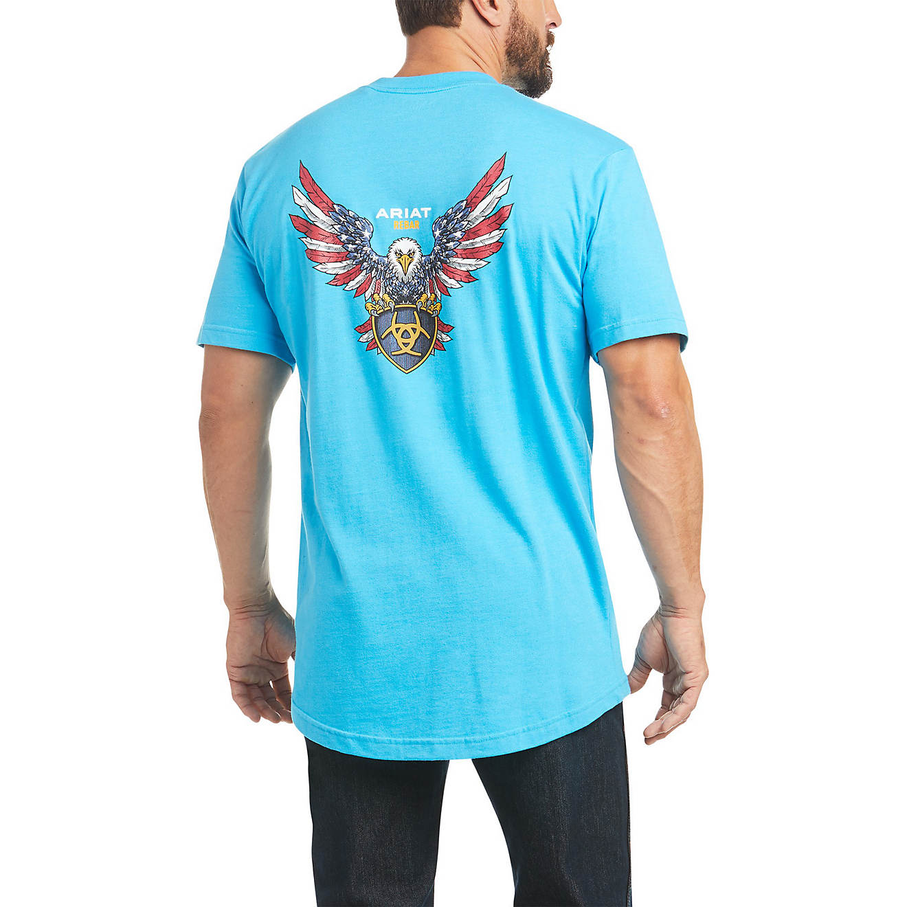 Ariat Men's Rebar CottonStrong American Raptor Short Sleeve T-shirt ...