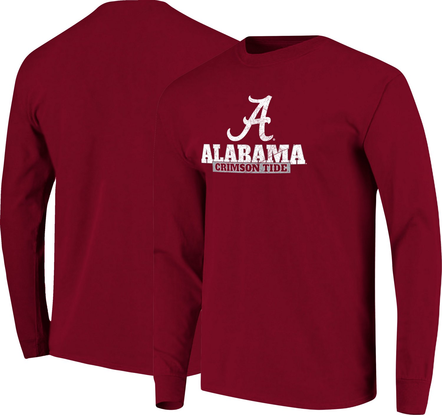 Image One Men's University of Alabama School Pride Long Sleeve T-shirt ...