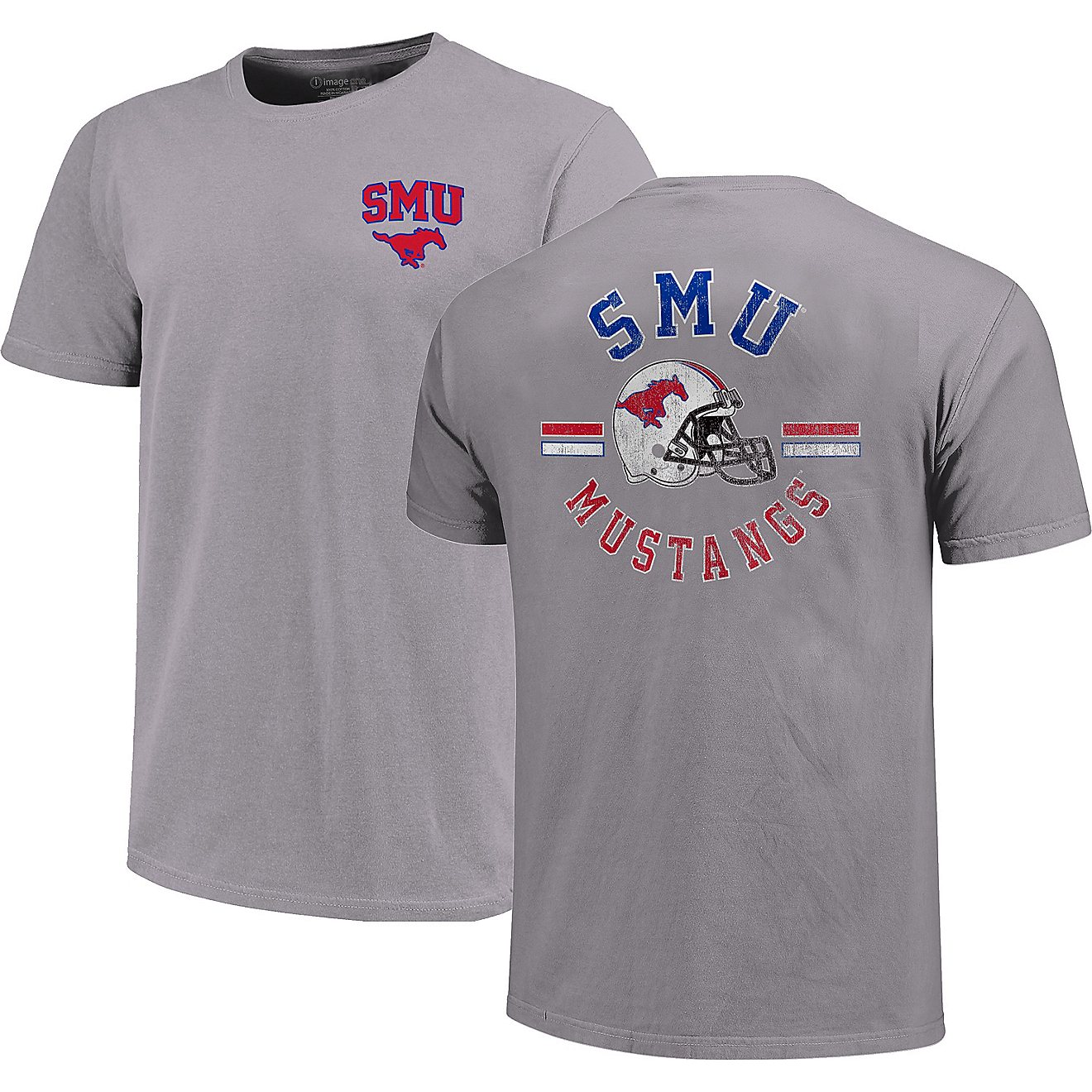 Image One Men's Southern Methodist University Helmet Arch Short Sleeve T-shirt                                                   - view number 1