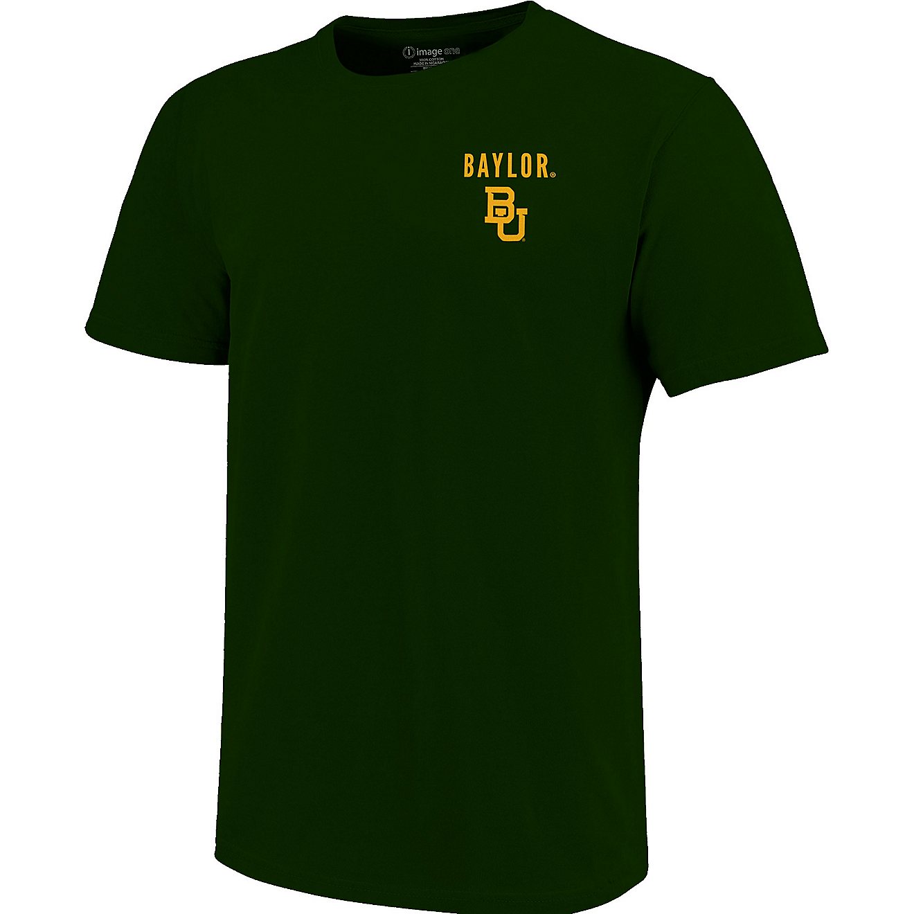 Image One Men's Baylor University Fight Song State Overlay T-shirt                                                               - view number 3