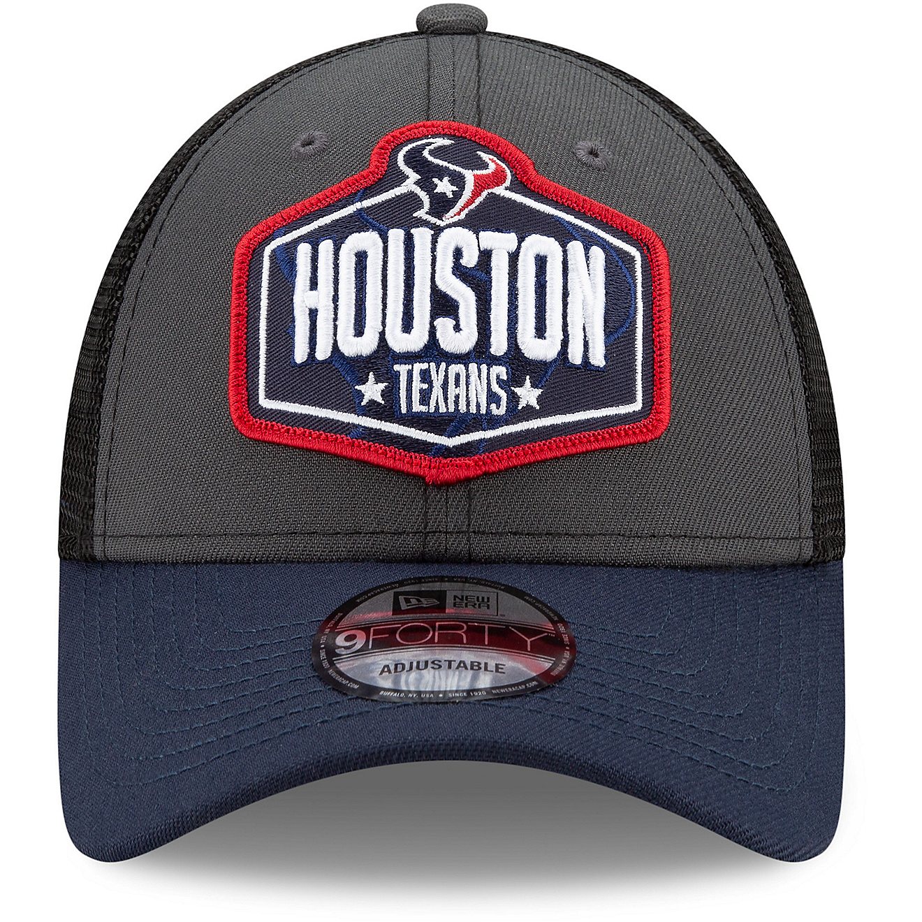 New Era Men's Houston Texans 2021 NFL Draft 9FORTY Cap                                                                           - view number 3