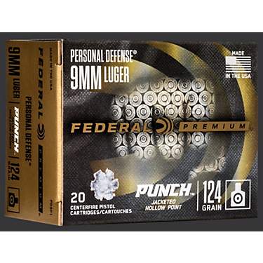 Federal Premium Personal Defense Punch Handgun Ammunition - 20 Rounds                                                           