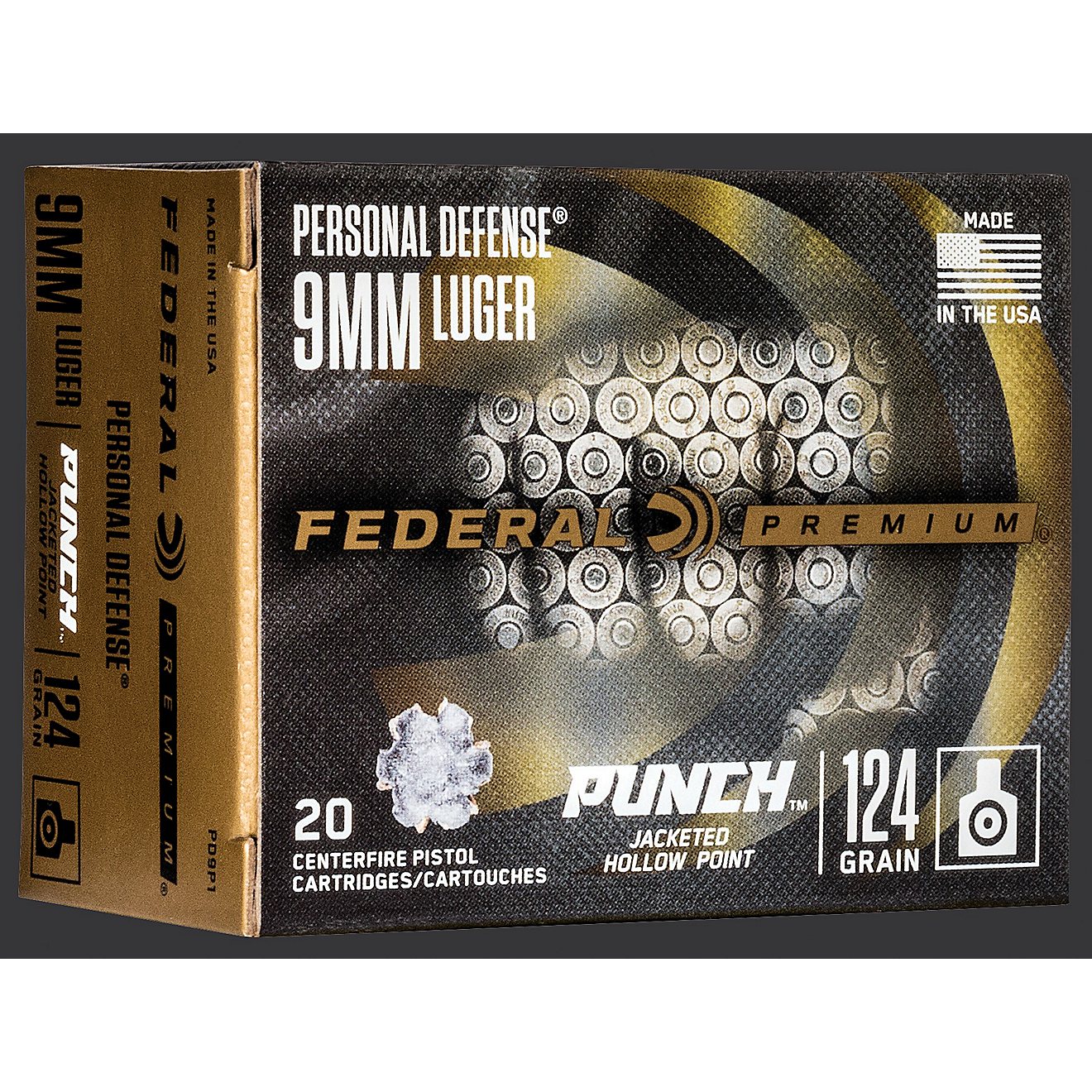 Federal Premium Personal Defense Punch Handgun Ammunition - 20 Rounds                                                            - view number 1