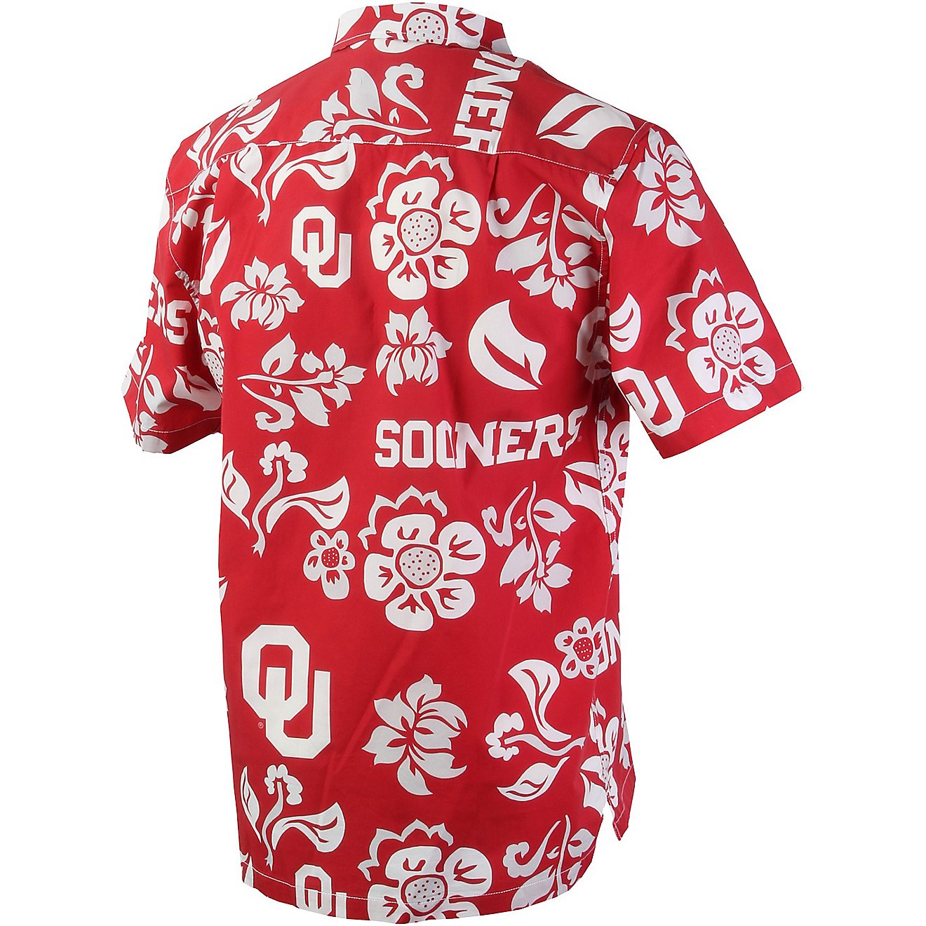 Wes and Willy Men's University of Oklahoma Floral Button Down Shirt                                                              - view number 2