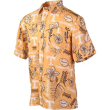 Wes and Willy Men's University of Tennessee Vintage Floral Button Down Shirt                                                    