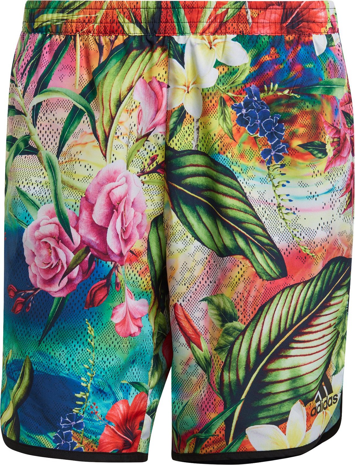 adidas Men’s 20 Floral Running Shorts 5 in Academy