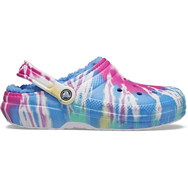 Crocs Adults' Classic Fuzz-Lined Tie-Dye Clogs