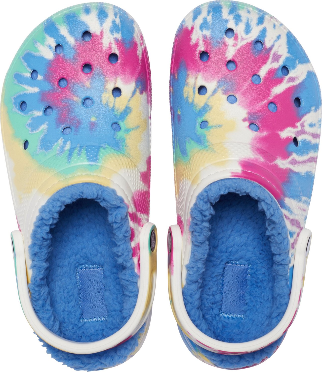 Crocs Adults' Classic Fleece Tie-Dye Clogs | Academy