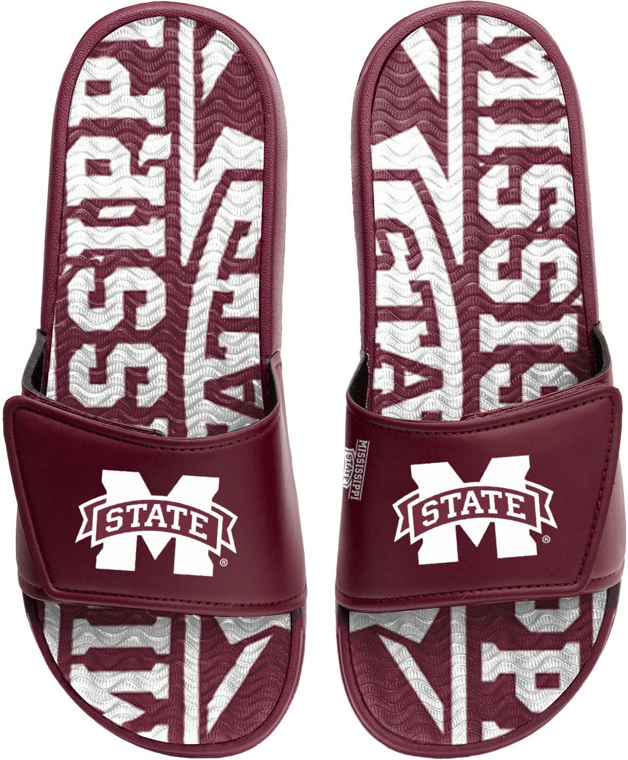 FOCO Men's Mississippi State University Gel Slide Shoes Academy