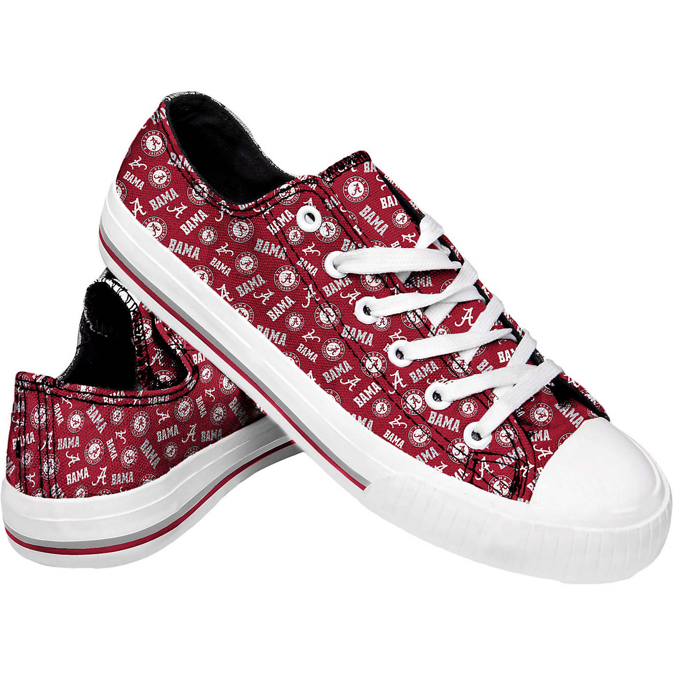 FOCO Women's University of Alabama Repeat Print Low Top Shoes                                                                    - view number 1