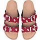 FOCO Women's University of Oklahoma Mini Print Double Buckle Sandals                                                             - view number 1 image