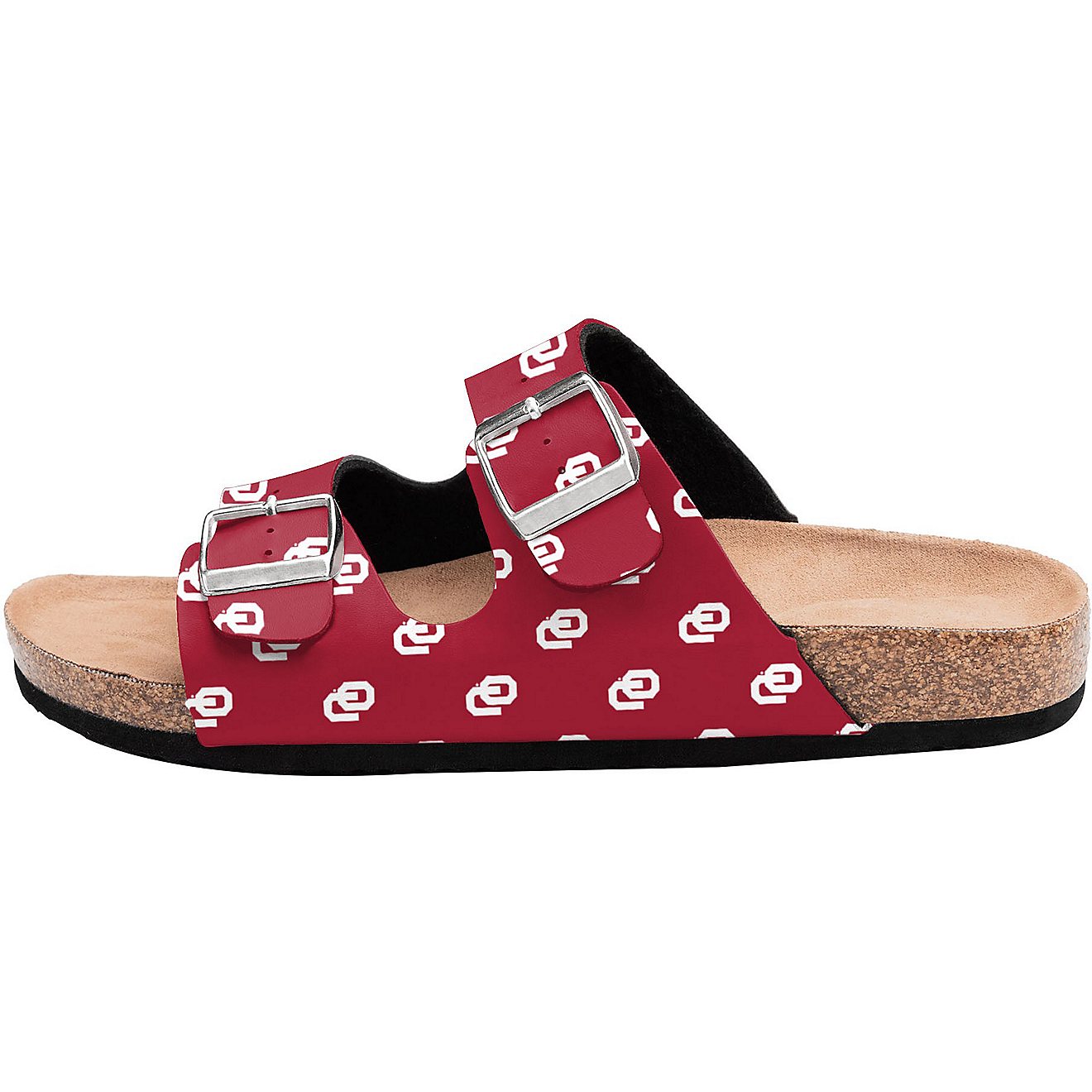 FOCO Women's University of Oklahoma Mini Print Double Buckle Sandals                                                             - view number 2