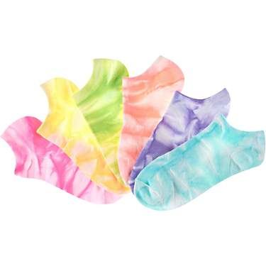 BCG Women's Tie-Dye No-Show Socks 6-Pack                                                                                        