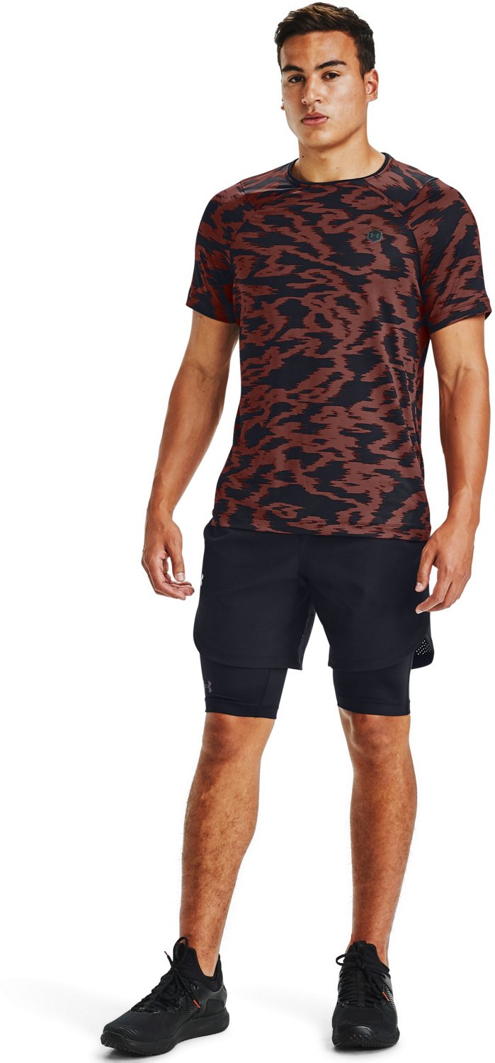 Under Armour Men's UA RUSH HeatGear 2.0 Long Shorts 12 in Academy