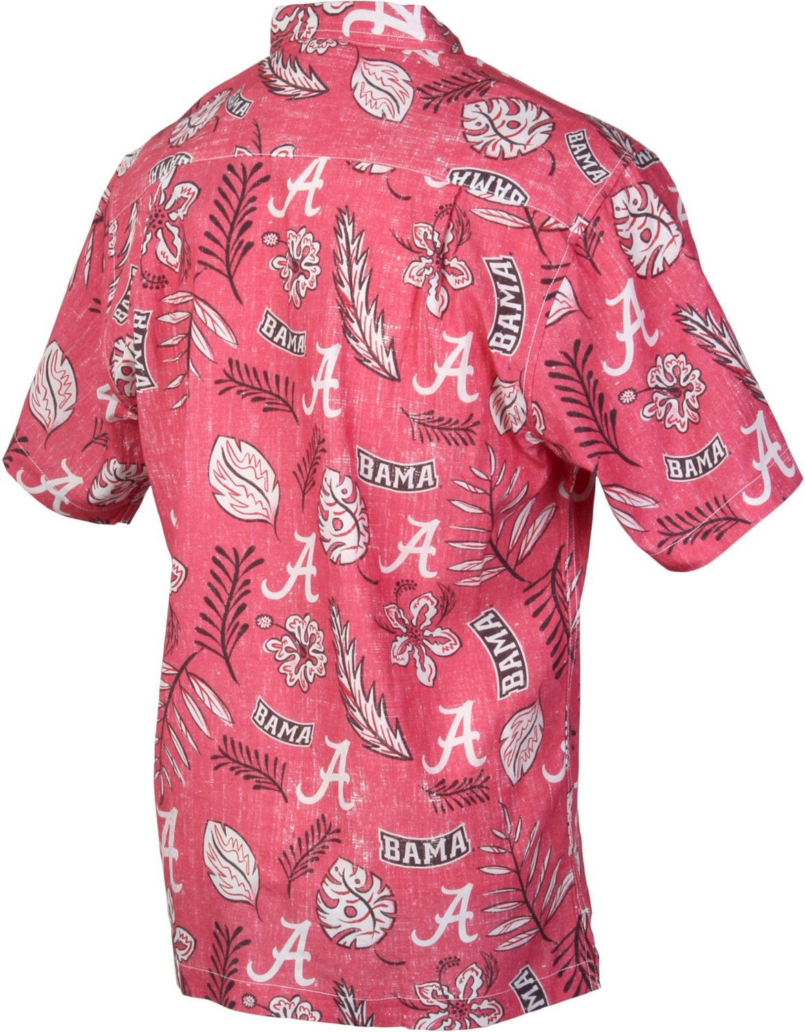Wes and Willy Men's University of Alabama Vintage Floral Button Down 