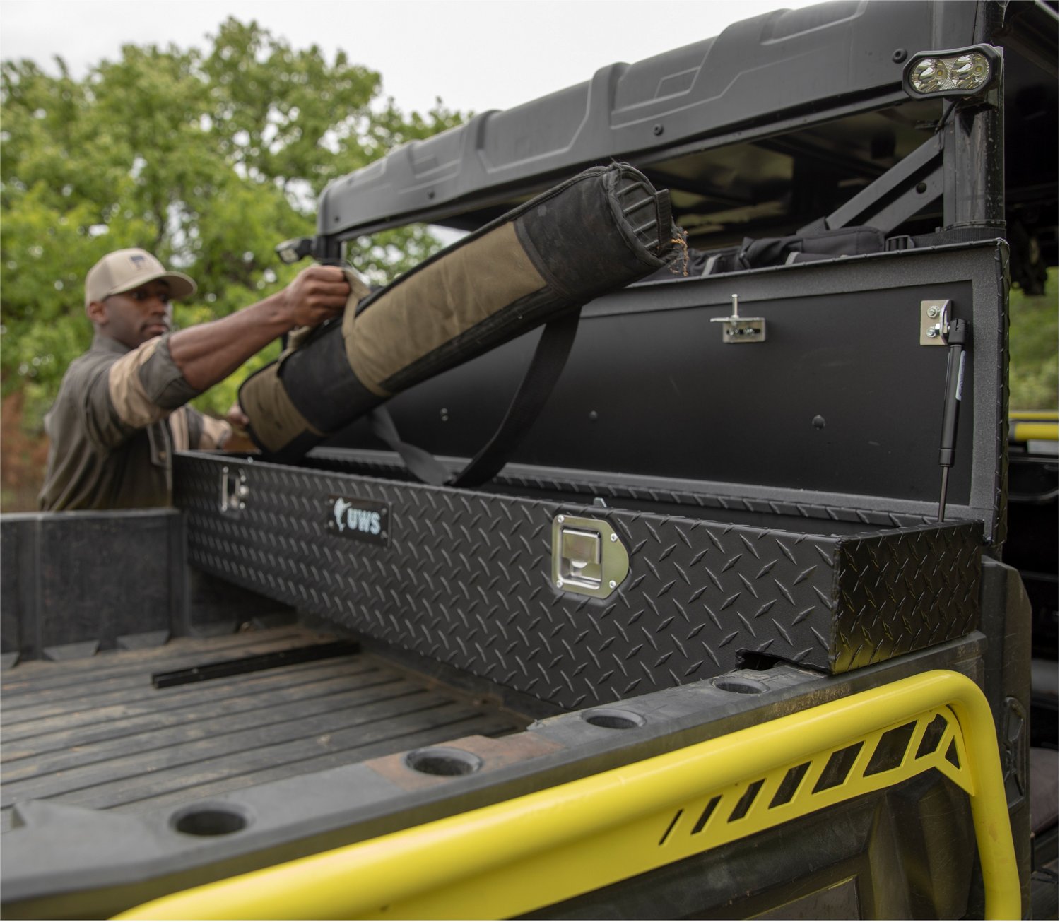 UWS Matte Black Aluminum 59 in UTV Tool Box Academy