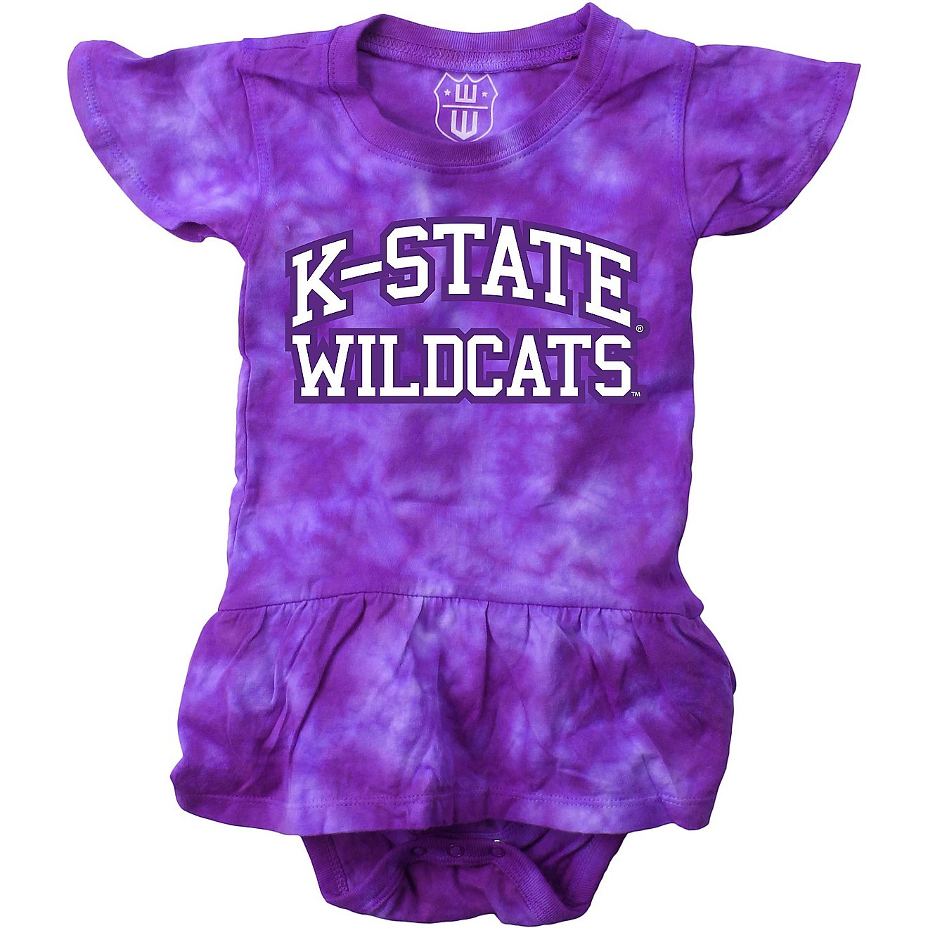 Wes and Willy Infant Girls’ Kansas State University Flutter Tie Dye Creeper                                                    - view number 1