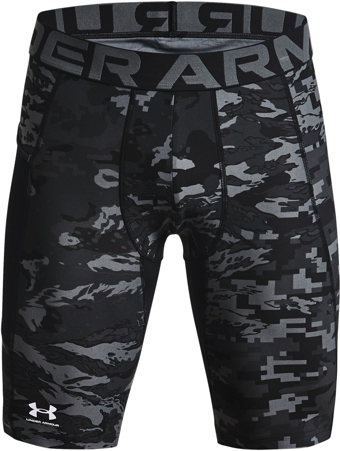 Under Armour Men's HeatGear Camo Long Shorts 9 in Academy