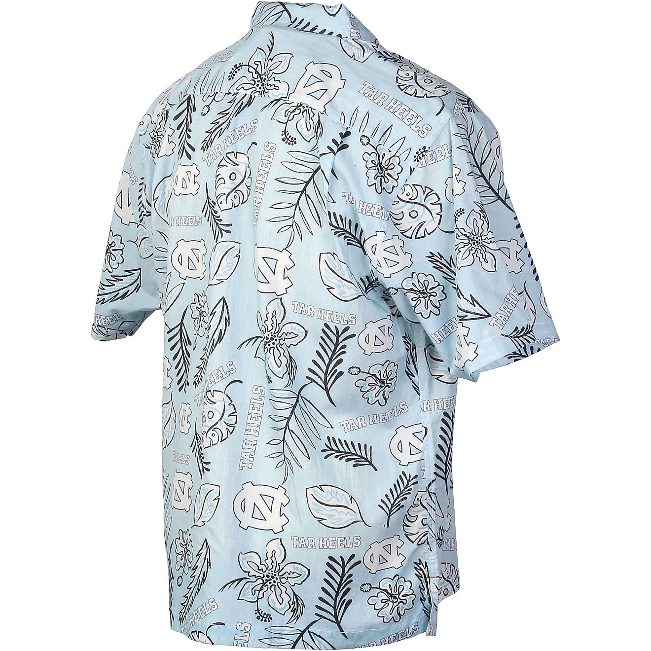 Wes and Willy Men's University of North Carolina Vintage Floral Button Down Shirt                                                - view number 2
