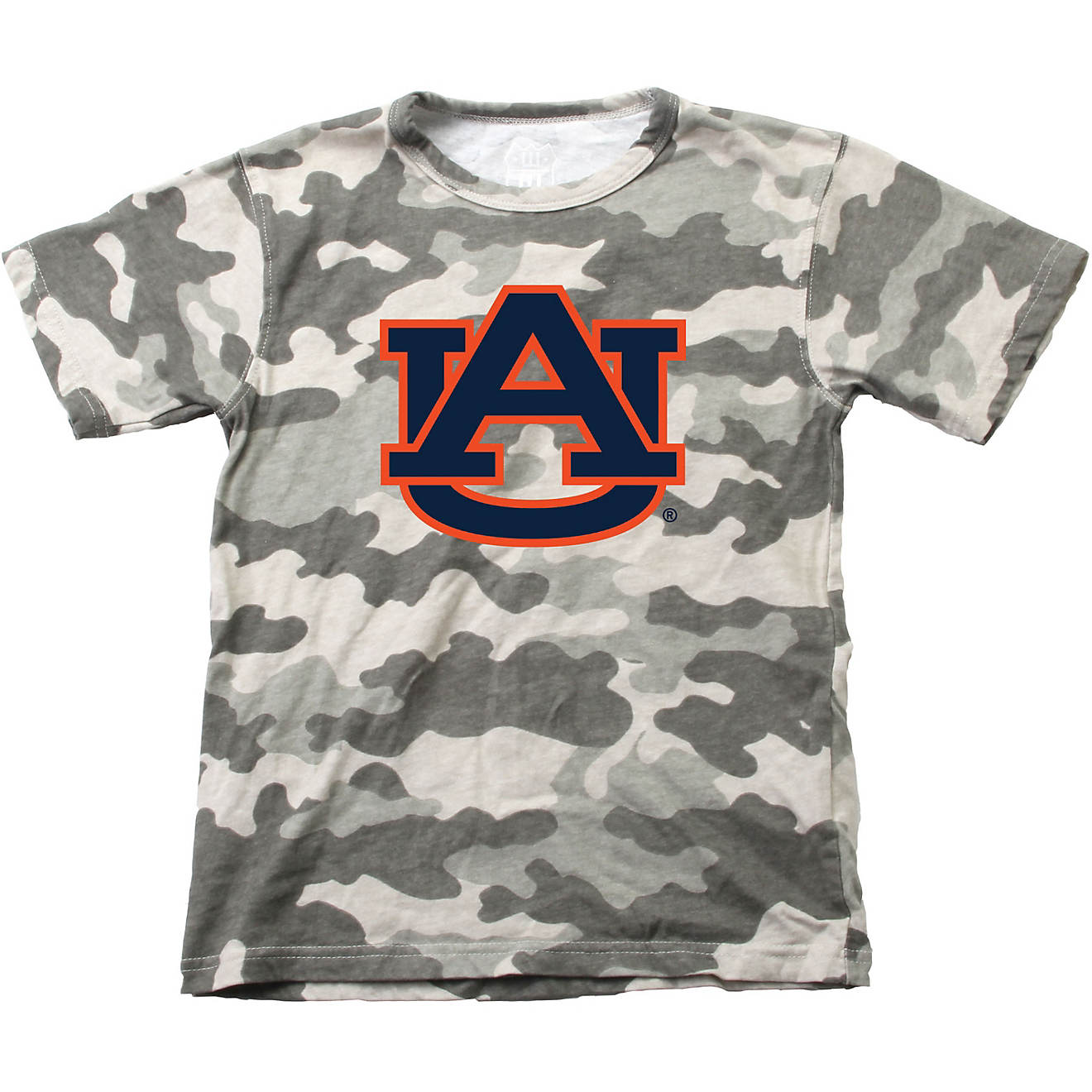 Wes and Willy Boys’ Auburn University Mascot Camo Graphic T-shirt                                                              - view number 1