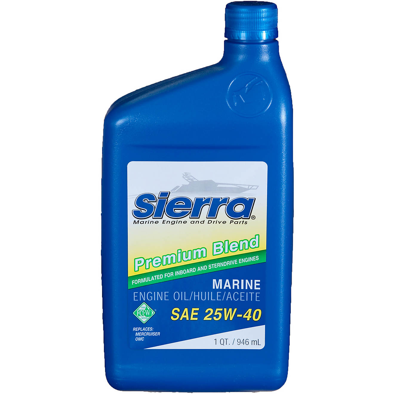 Sierra FC-W 25W-40 Premium Blend 1 qt 4-Stroke Stern Drive Oil                                                                   - view number 1
