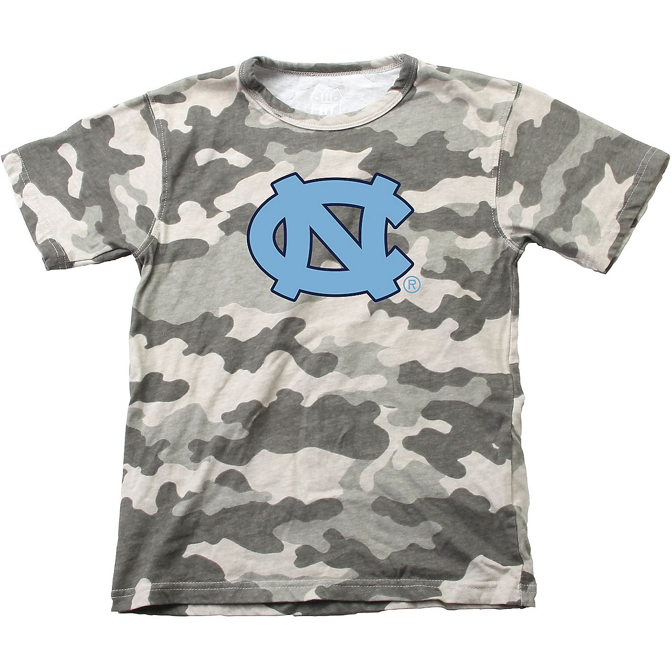 Wes and Willy Boys’ University of North Carolina Mascot Camo Graphic T-shirt                                                   - view number 1