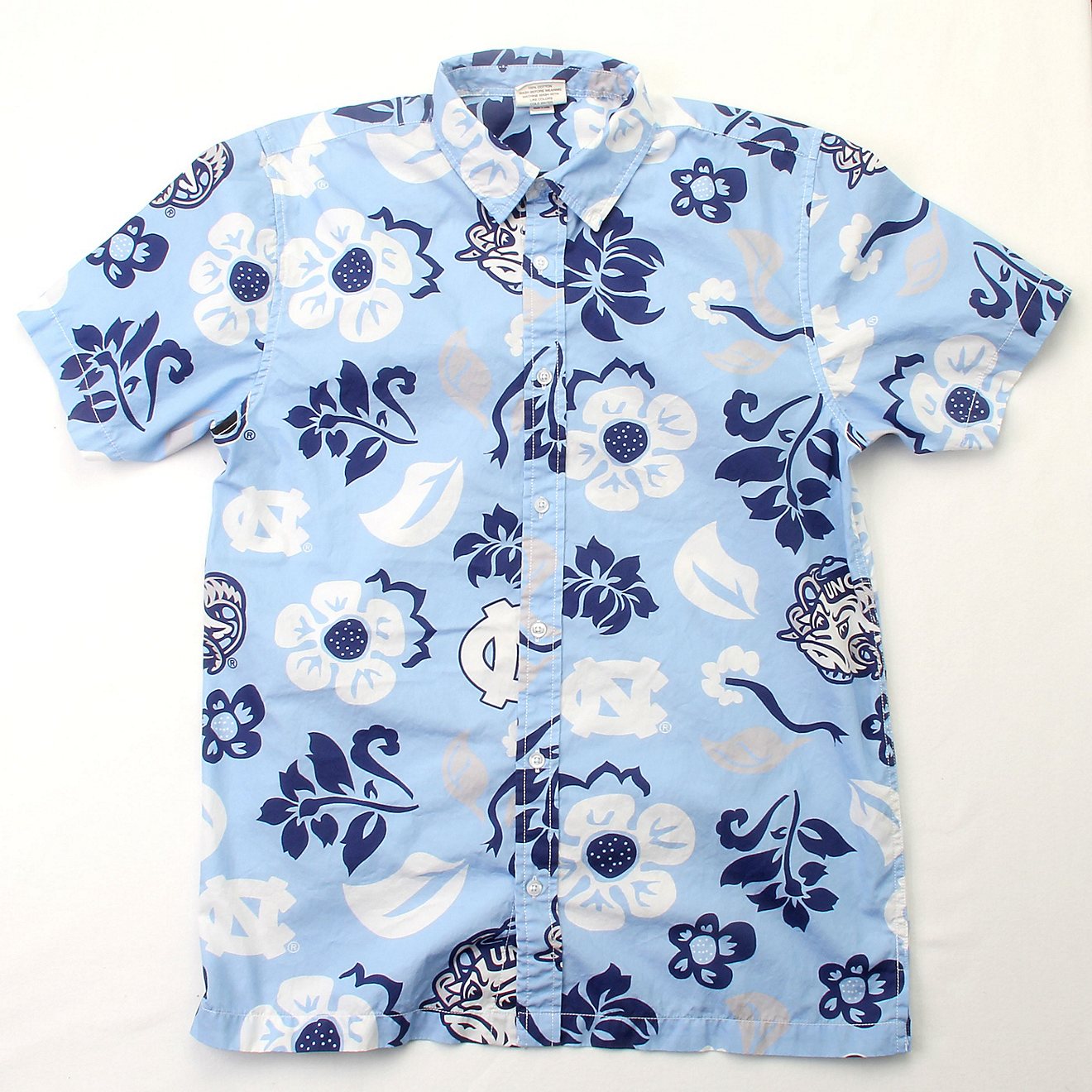 Wes and Willy Men's University of North Carolina Floral Button Down Shirt                                                        - view number 1