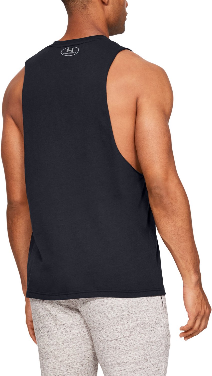 Under Armour Men's Sportstyle Left Chest Cut-off Sleeveless Top | Academy