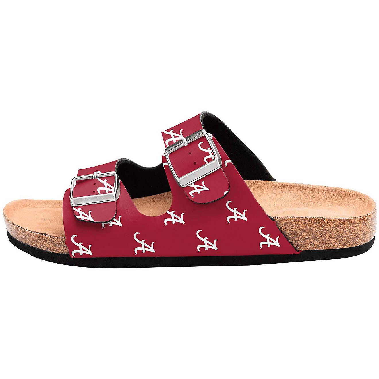 FOCO Women's University of Alabama Mini Print Double Buckle Sandals                                                              - view number 2