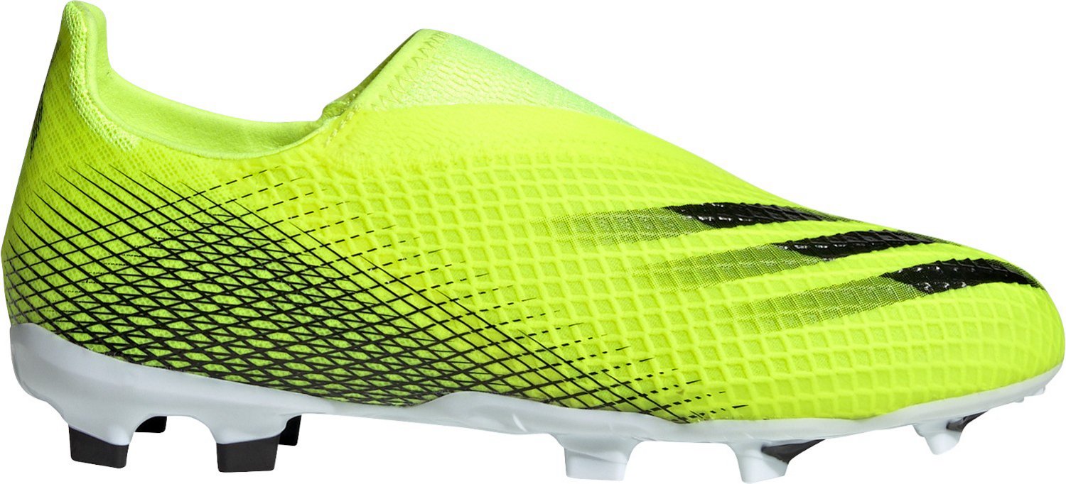 adidas Junior Boys' X Ghosted .3 Laceless Firm Ground Soccer Cleats ...