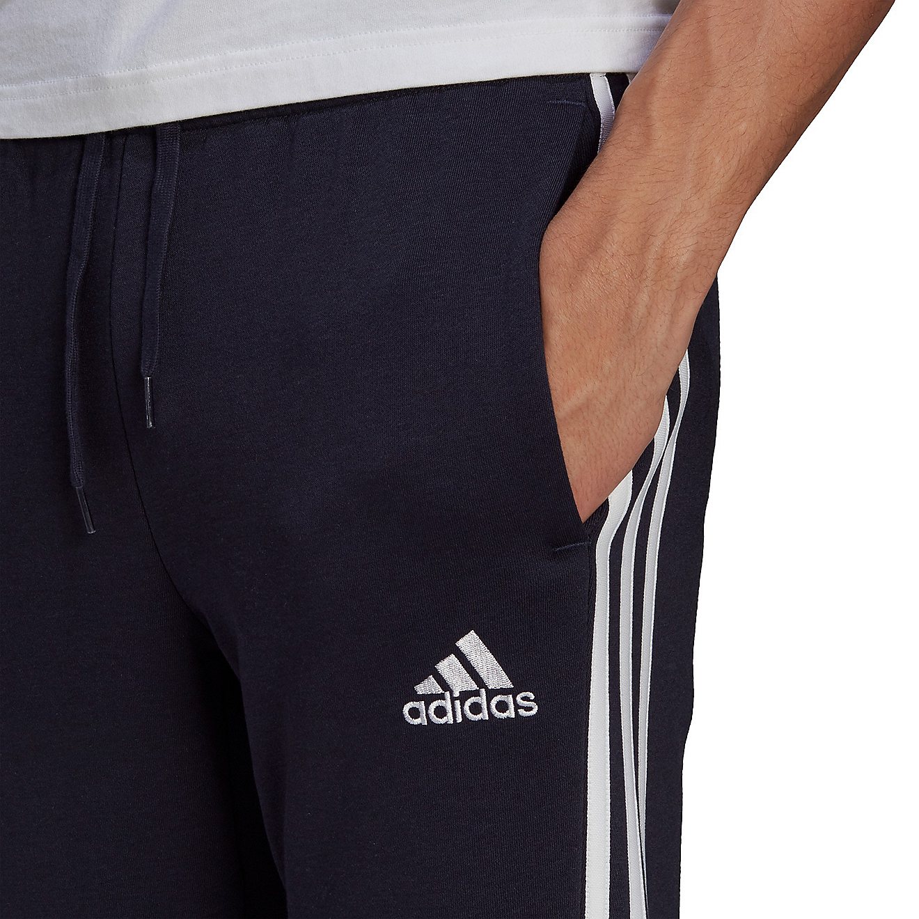 adidas Men's 3S Fleece Tapered Sweatpants                                                                                        - view number 3