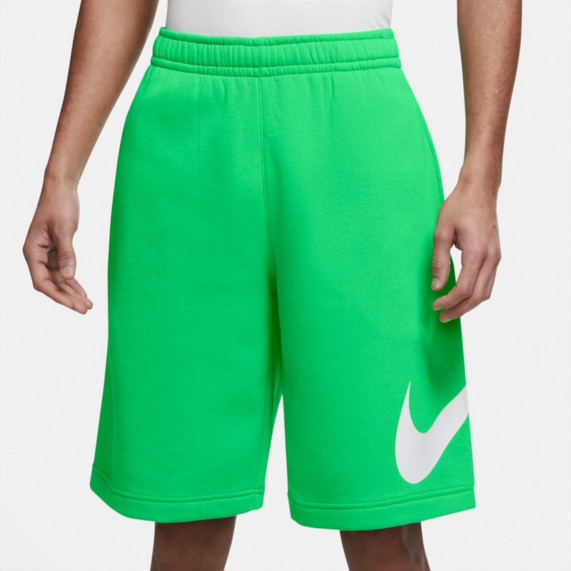 Nike Men's Sportswear BB GX Graphic Club Fleece Shorts 10 in Green Light, Small - Men's Athletic Core Bottoms at Academy Sports product image