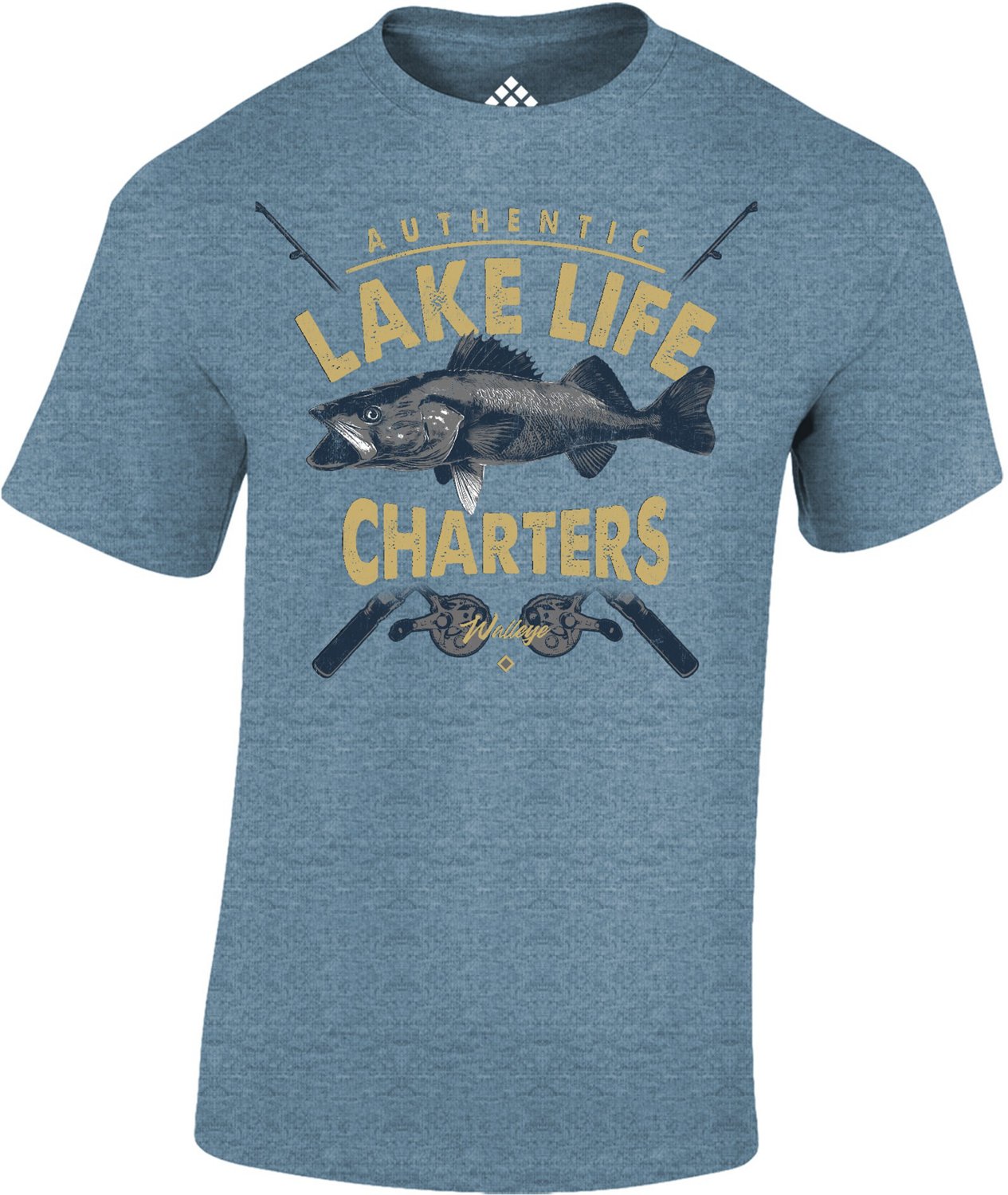 Academy Sports + Outdoors Men's Lake Life Charters Short Sleeve Tshirt