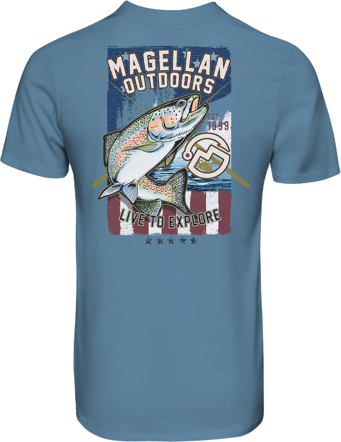 Magellan Outdoors Men's American Fishing Tshirt Academy
