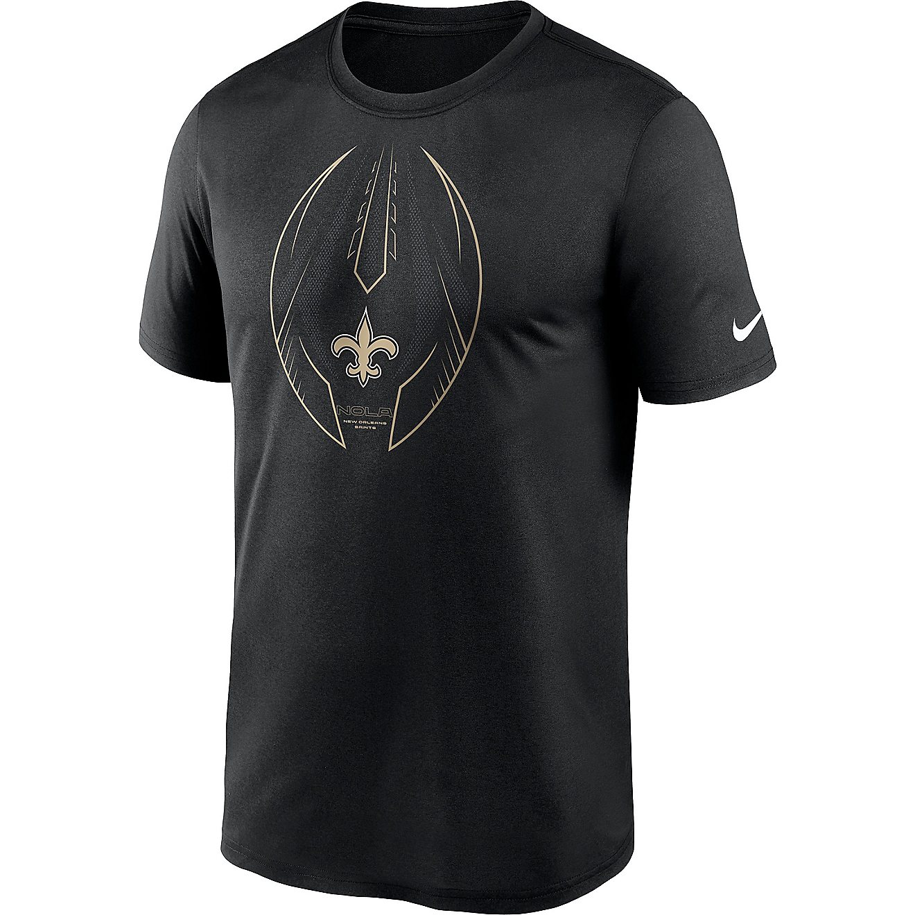 Nike Men's New Orleans Saints Icon Legend Graphic T-shirt                                                                        - view number 1