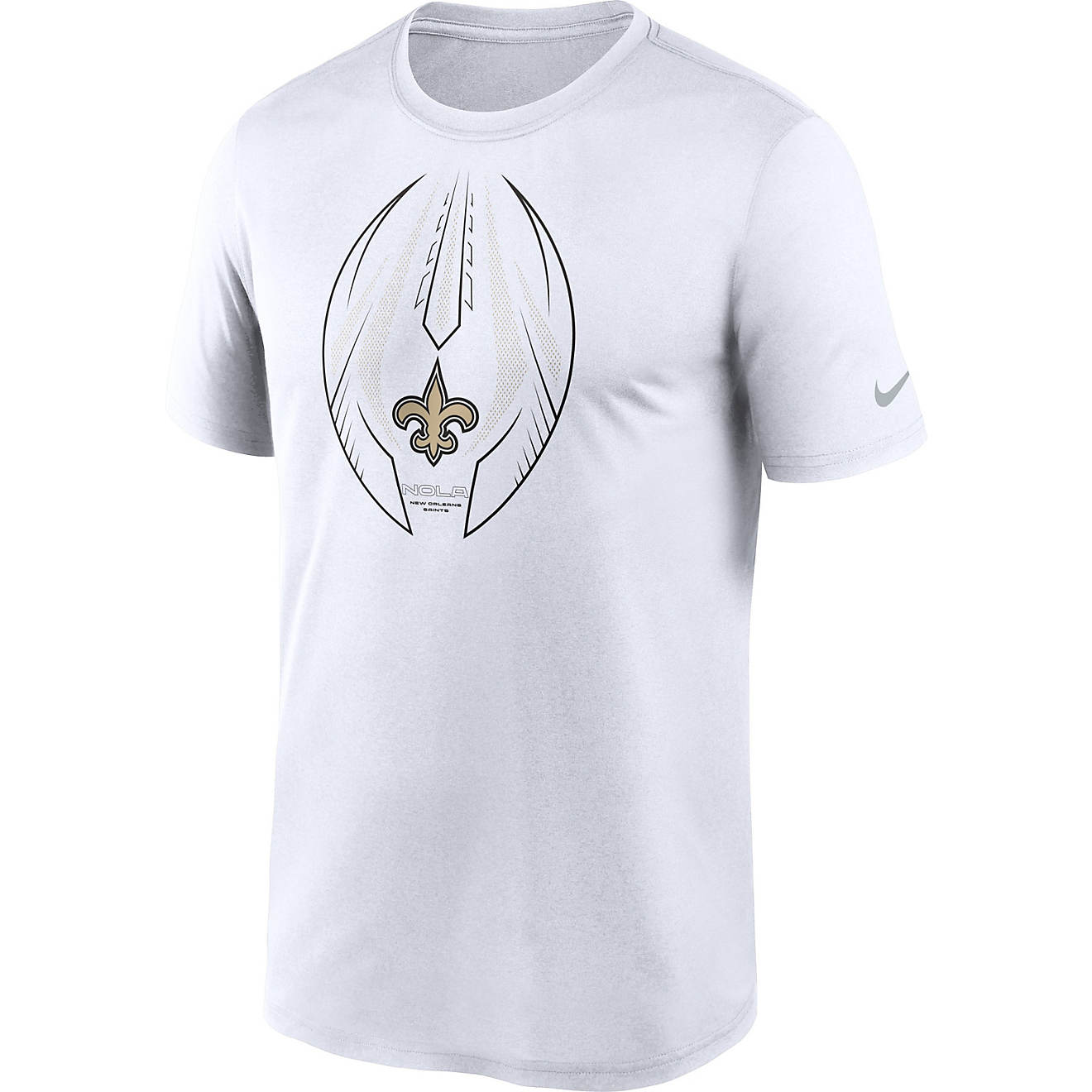 Nike Men's New Orleans Saints Icon Legend Graphic T-shirt                                                                        - view number 1