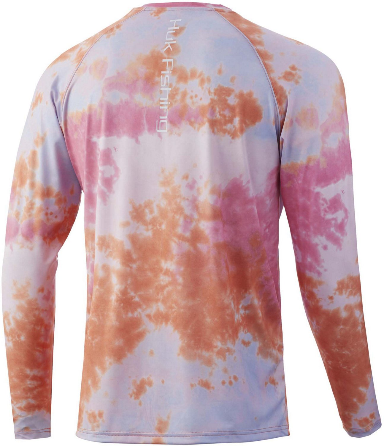 Huk Men’s Pursuit Collection Tie Dye Long Sleeve Shirt Academy