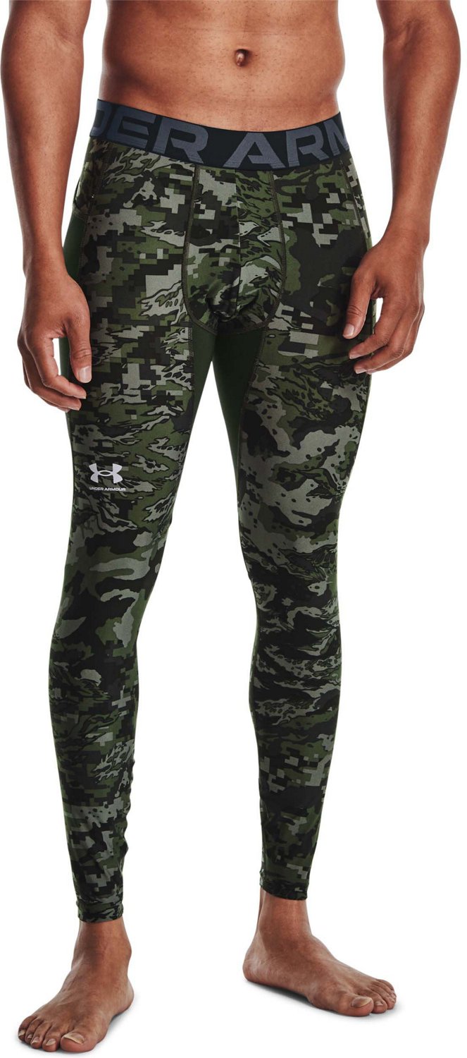 Under Armour Men's HeatGear Armour Camo Leggings Academy